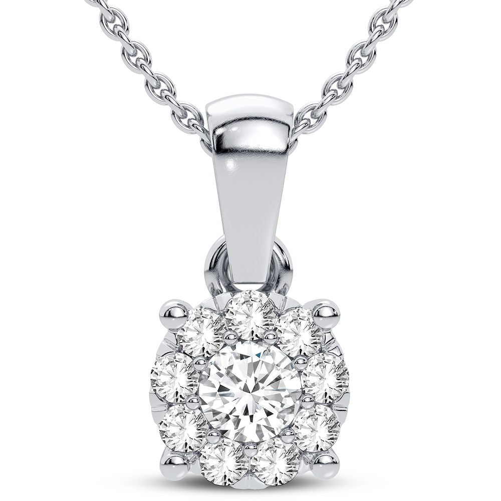 Exquisite 14K 0.25CT Diamond Pendant