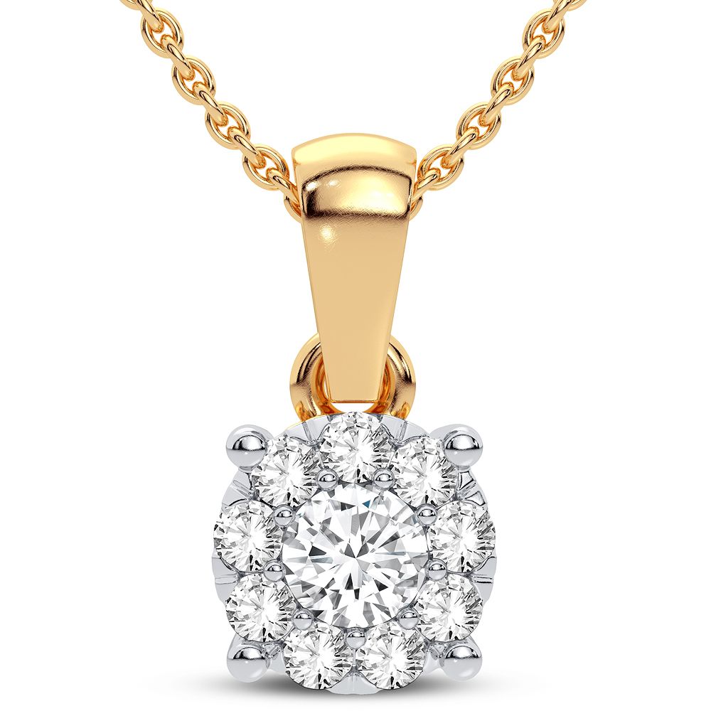 Elegant 14K 0.25CT Diamond Pendant