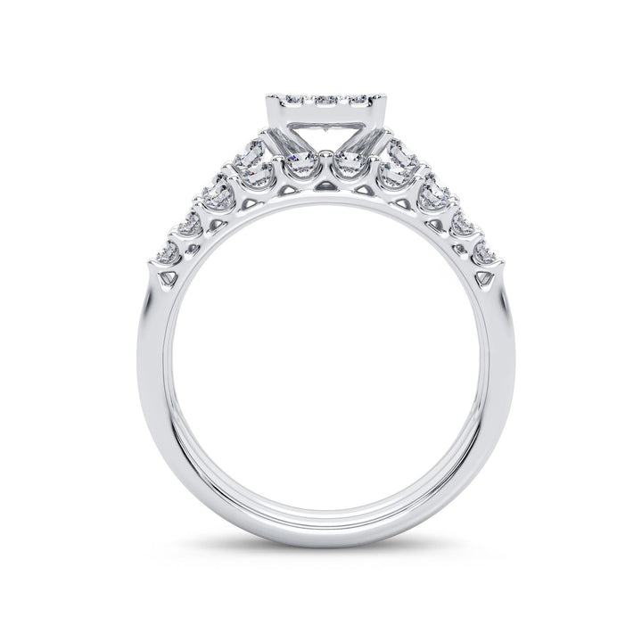 14K 1.00CT Diamond Bridal Ring