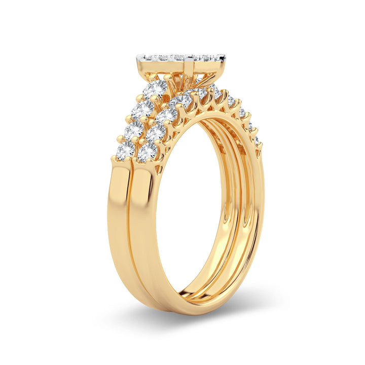 14K 1.00CT Diamond Bridal Ring