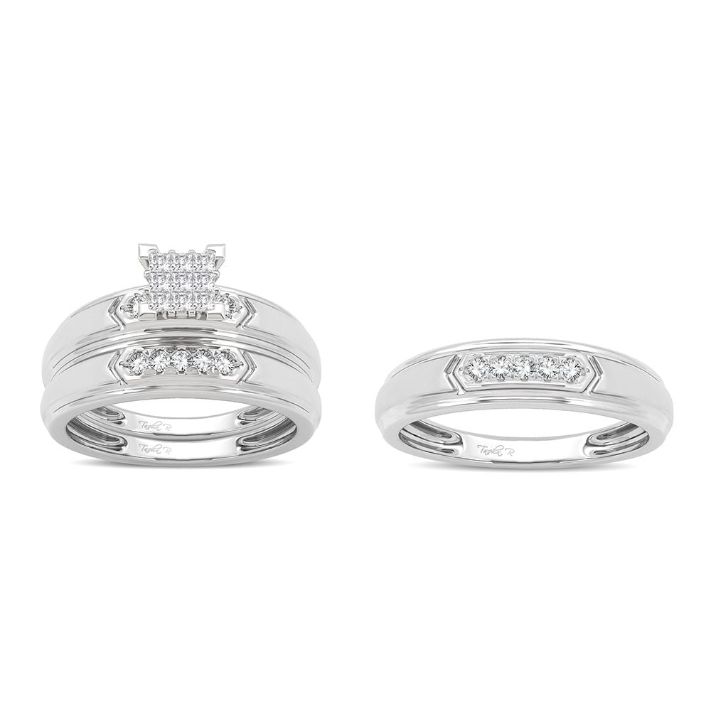 14K 0.33ct Diamond Trio Set