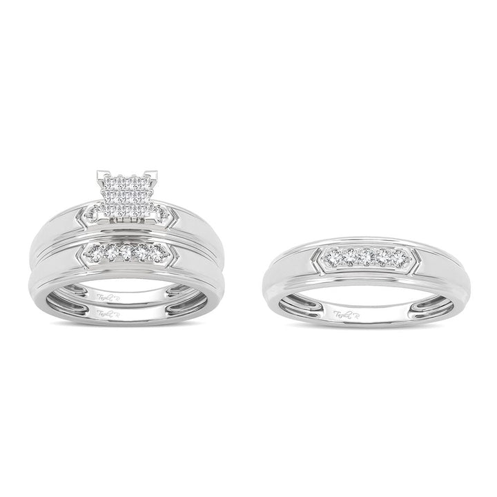 14K 0.33ct Diamond Trio Set