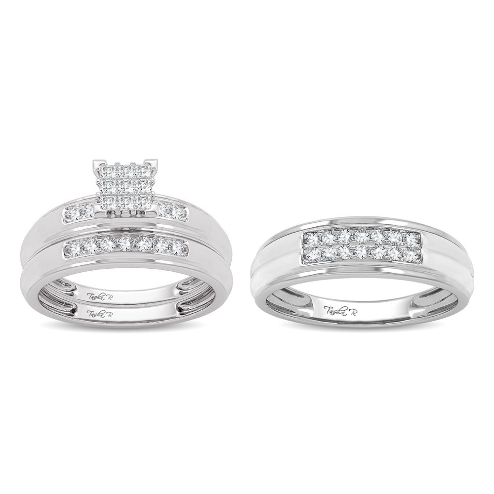 14K 0.50ct Diamond Trio Set