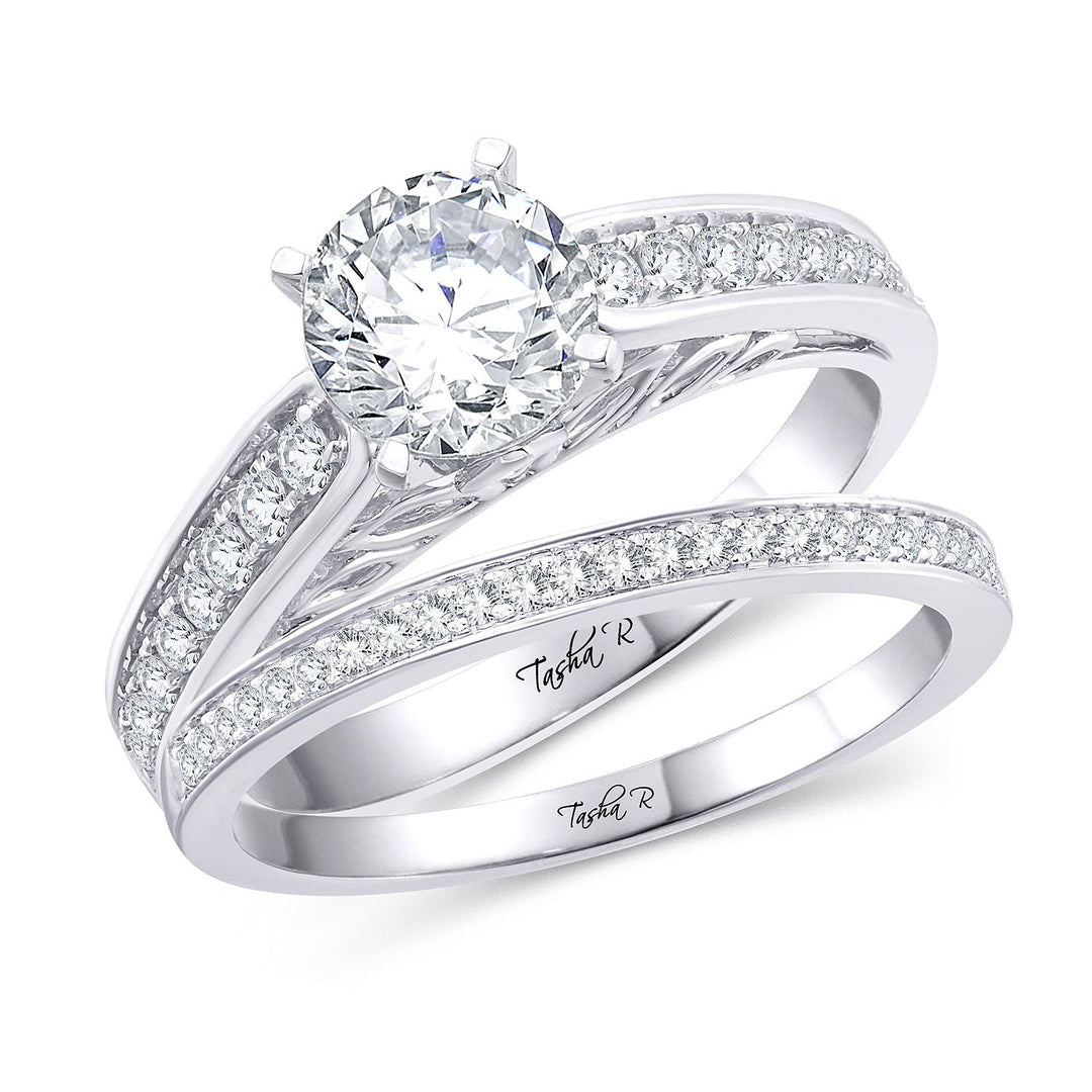 14K 0.50CT Diamond SEMI MOUNT SET