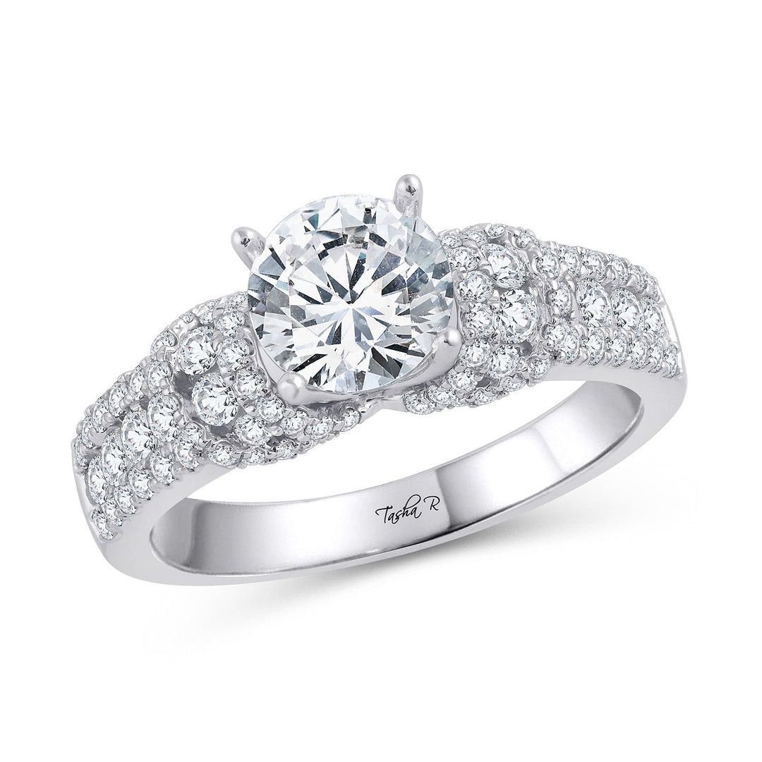 14K 0.84CT Diamond SEMI MOUNT RING