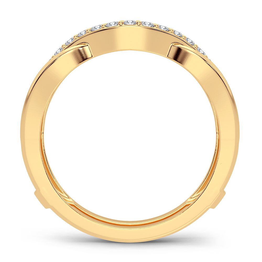 14K 0.33CT Diamond Ring Guard