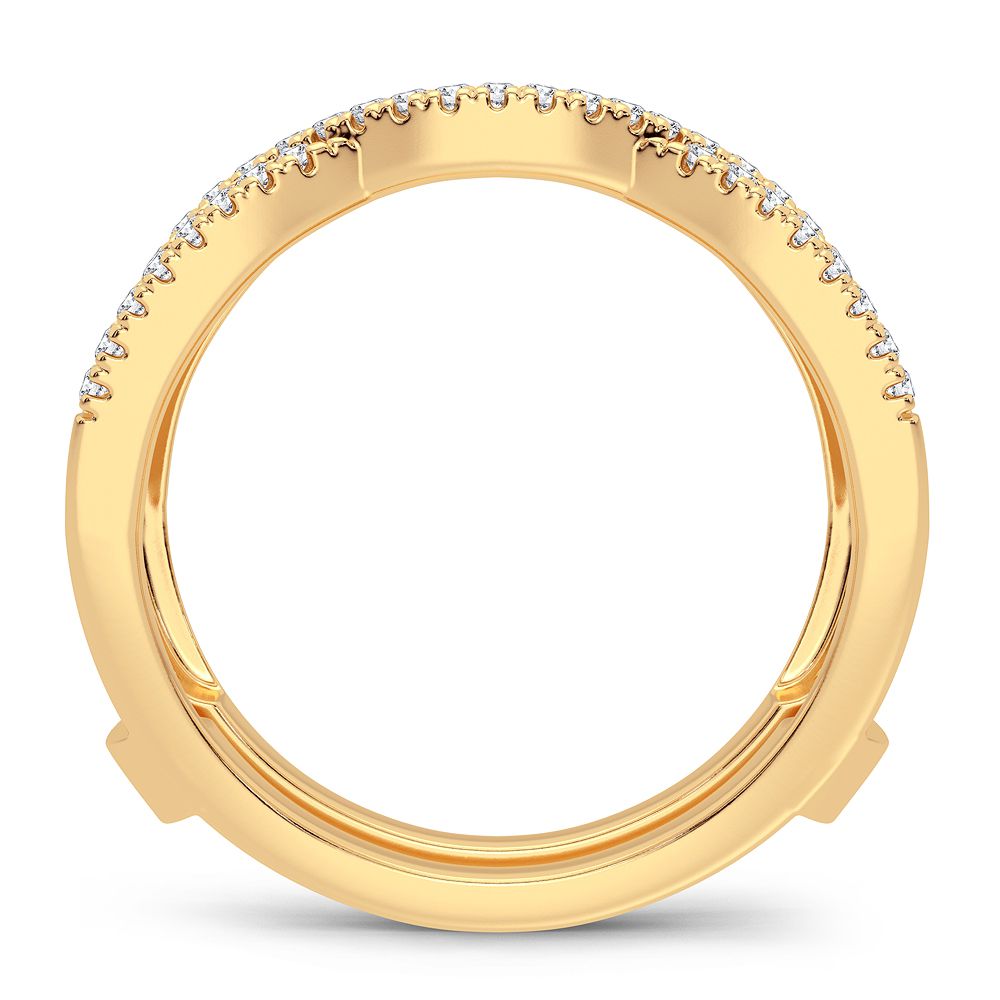 14K 0.33CT Diamond Ring Guard