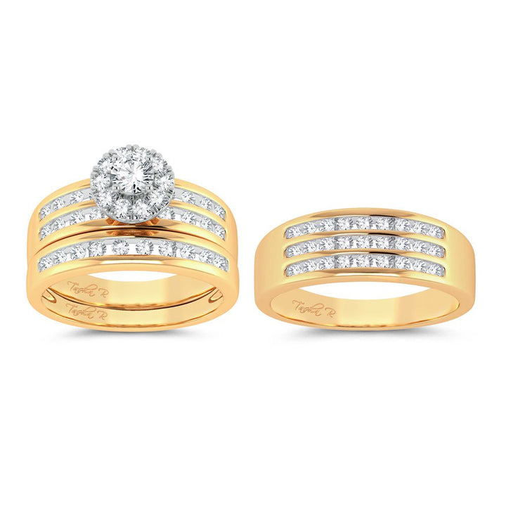 14K 1.62ct Diamond Trio Set