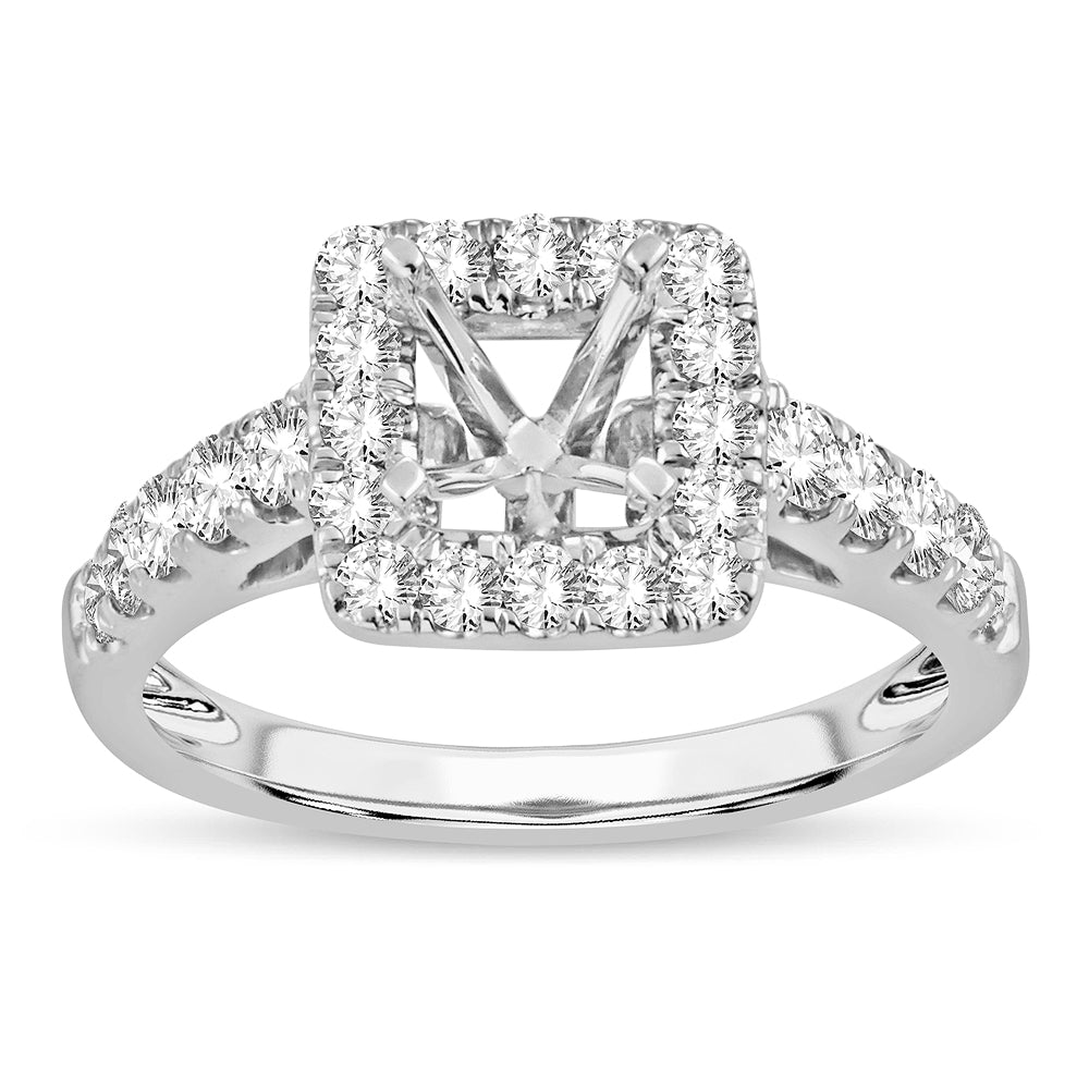 14k 0.78ct Semi-Mount Ring