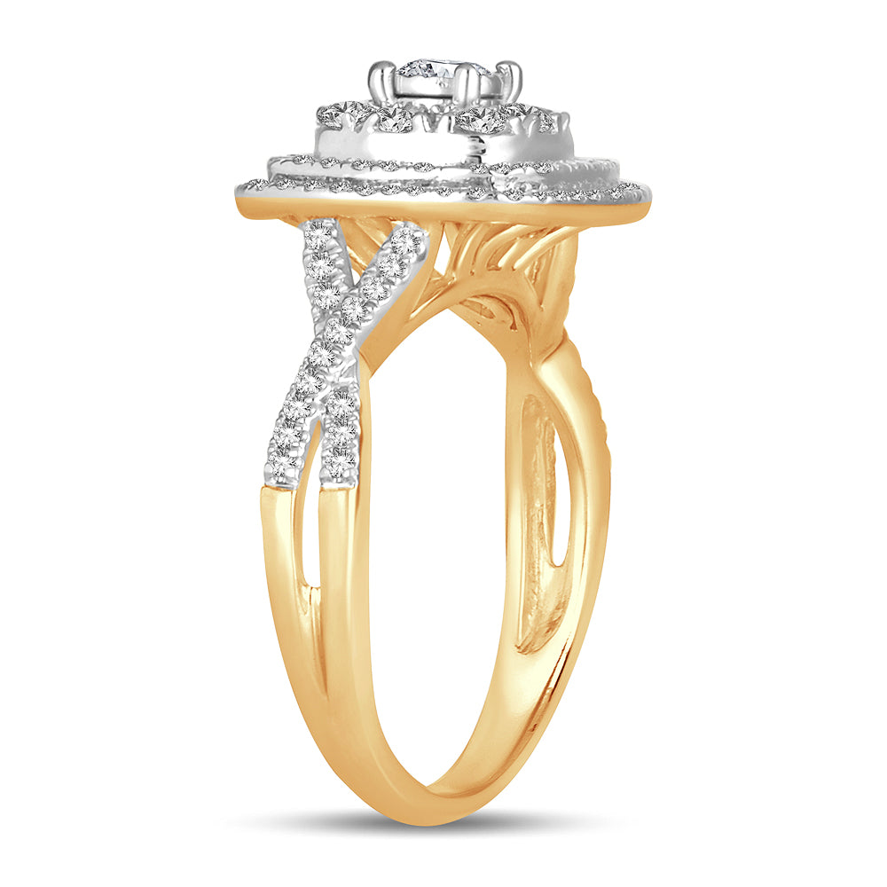 14K 0.76CT Engagement Ring