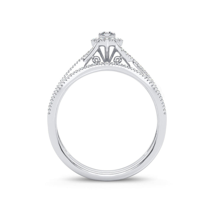 14K 0.34CT Diamond Bridal Ring