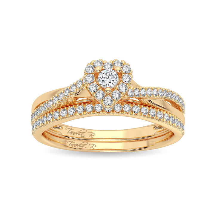 14K 0.33CT Diamond Bridal Ring