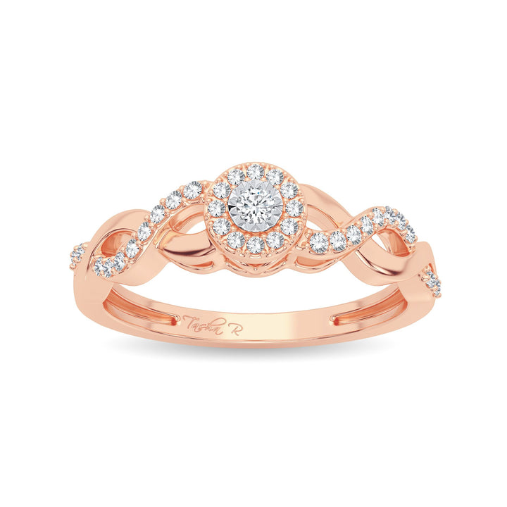 14K 0.30CT Diamond Promise Ring