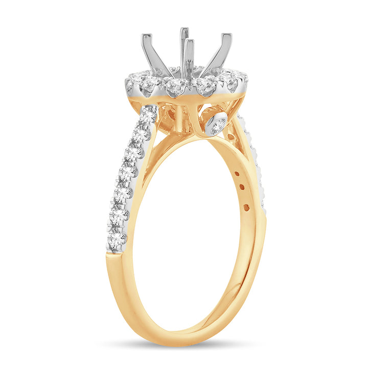 14k 1.00ct Semi-Mount Set