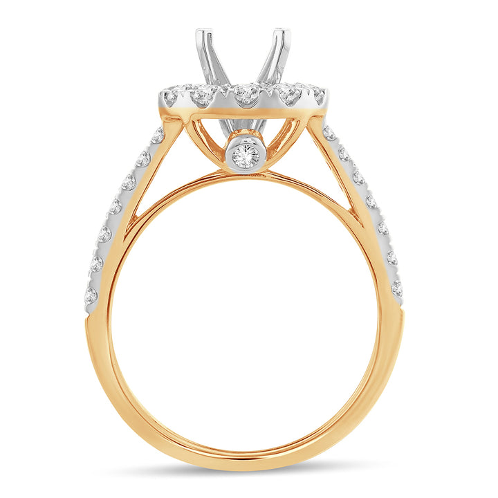 14k 1.00ct Semi-Mount Set