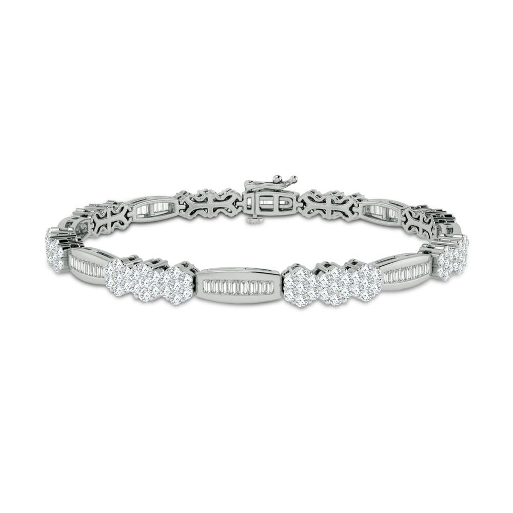 14K 2.75ct Diamond Bracelet