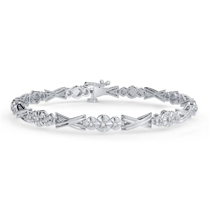 14K 0.14CT DIAMOND BRACELET