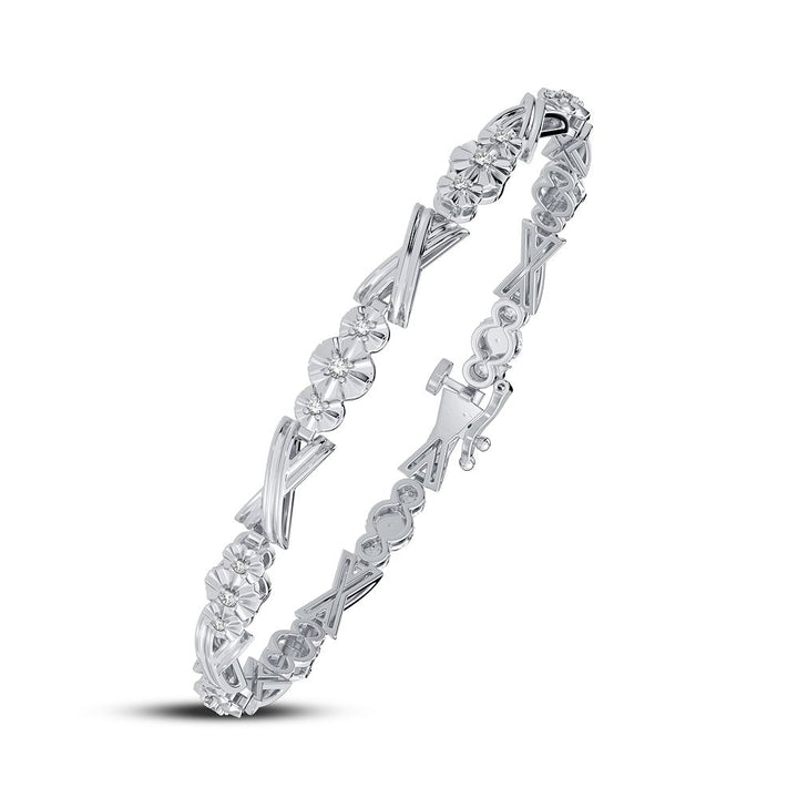 10K 0.14CT DIAMOND BRACELET