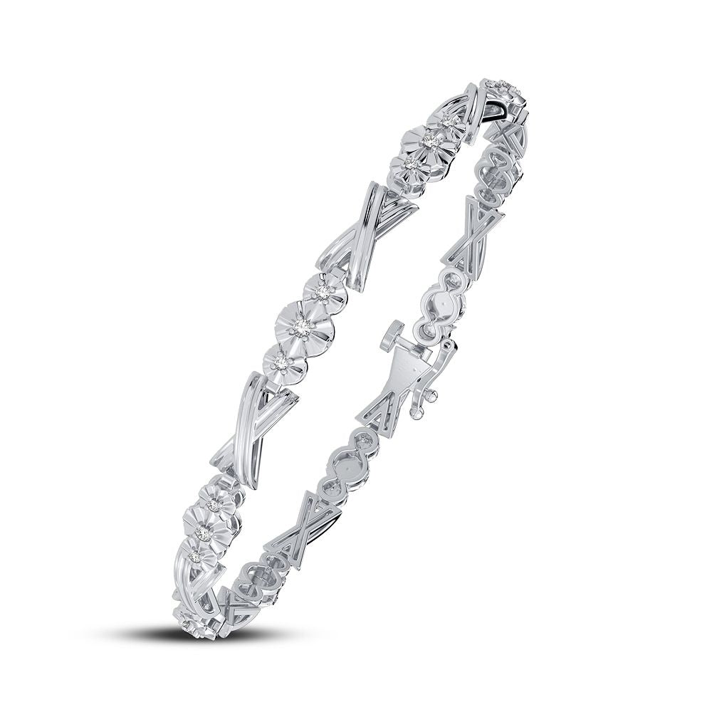 14K 0.14CT DIAMOND BRACELET