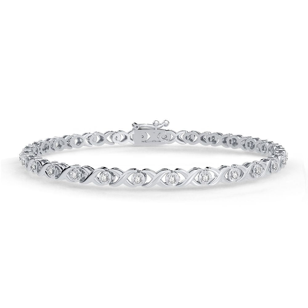 10K 0.25CT DIAMOND BRACELET