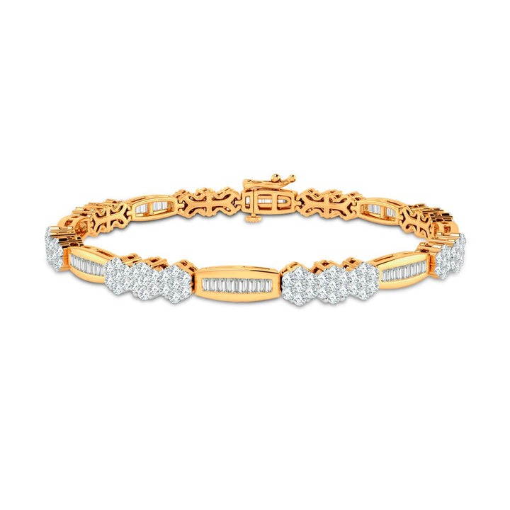 14K 2.75ct Diamond Bracelet