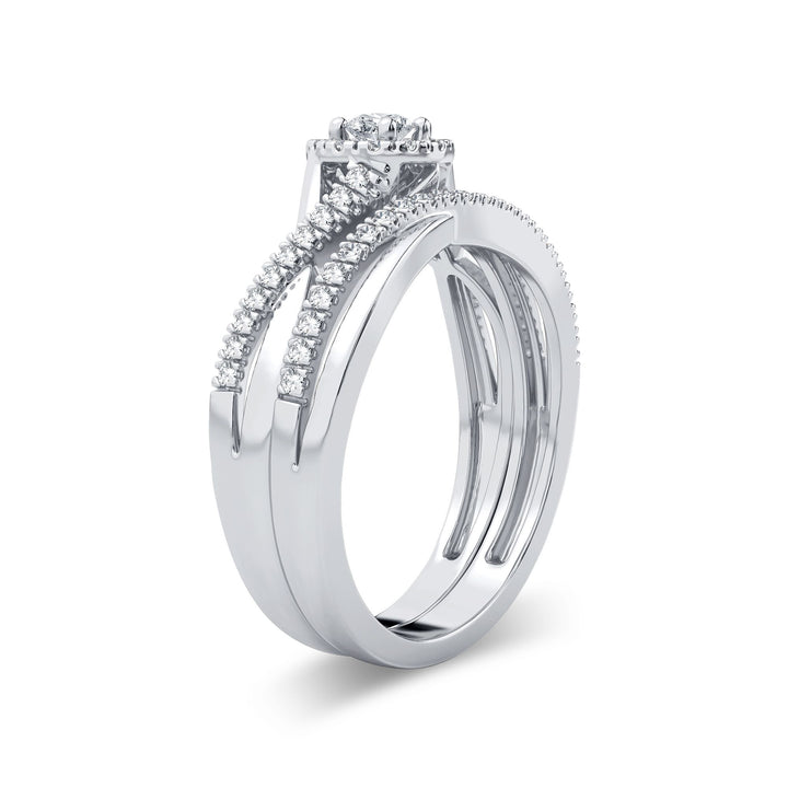 14K 0.33CT Diamond Bridal Ring