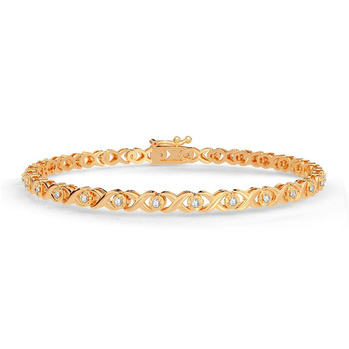 10K 0.25CT DIAMOND BRACELET