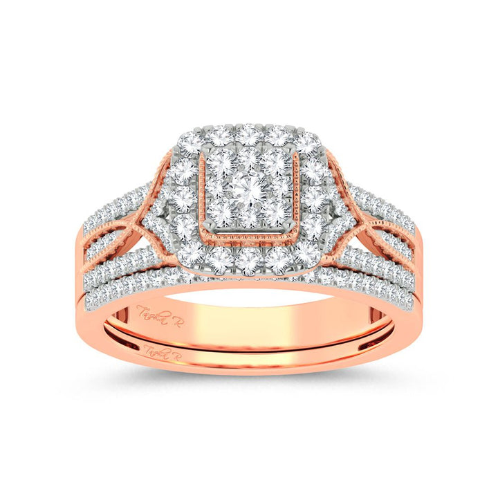 14K 0.78ct Diamond Bridal Ring