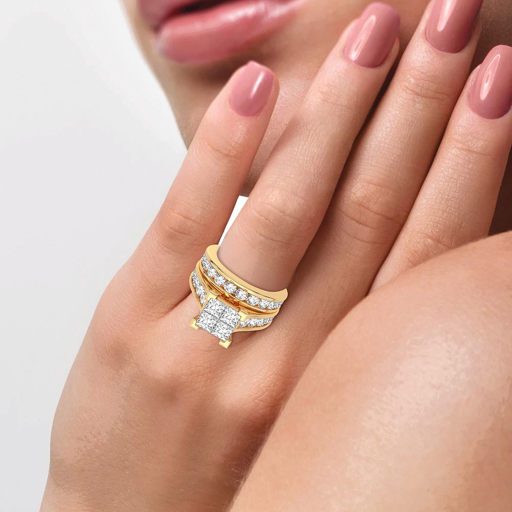 14K 3.02CT Diamond Bridal Ring