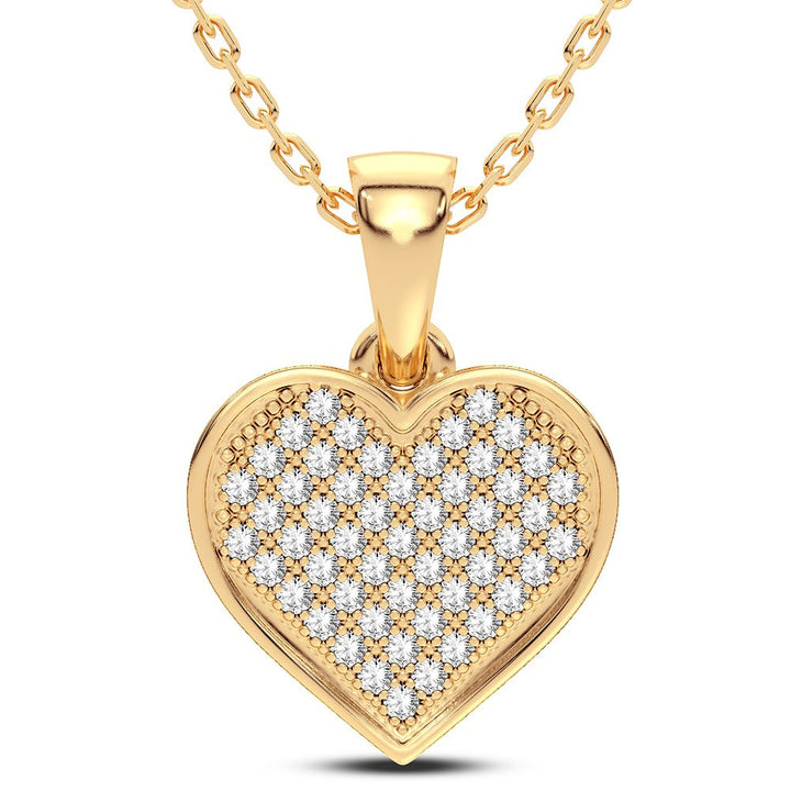 14K 0.132CT Diamond Pendant