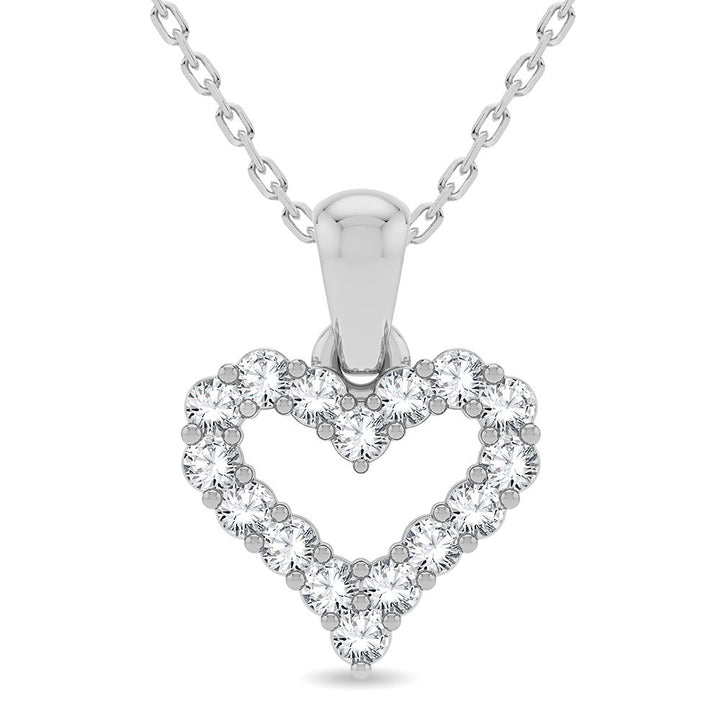 14K 0.25CT Diamond Pendant