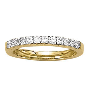 14K White Gold Round Diamond Wedding Ring