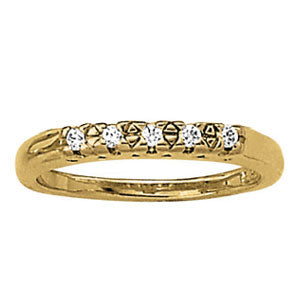 5-Stone Round Diamond Wedding Band