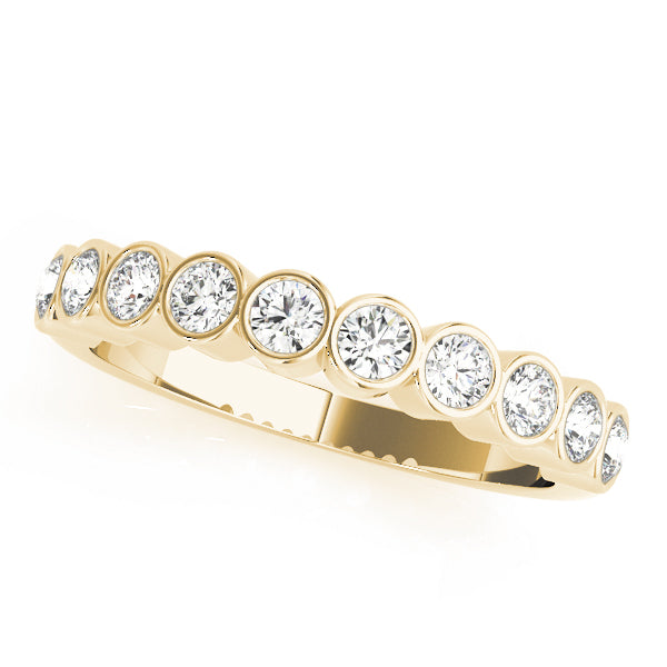 14K Yellow Gold Diamond Wedding Ring