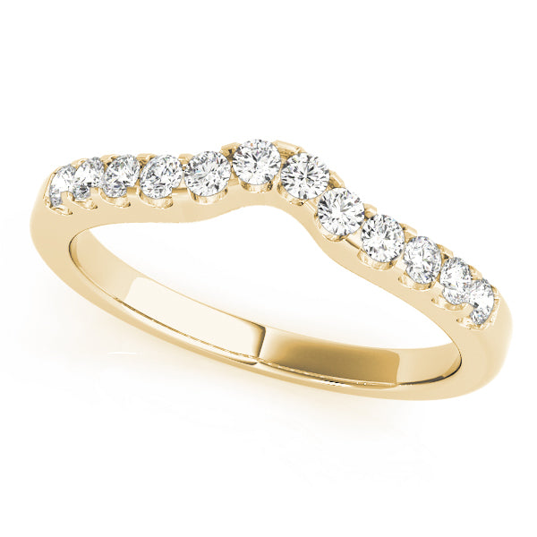 14K Yellow Gold Diamond Wedding Ring