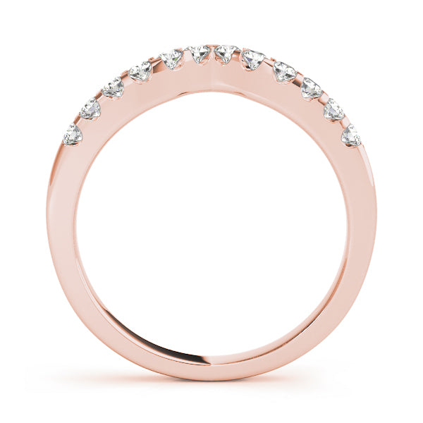14K Rose Gold Diamond Wedding Ring