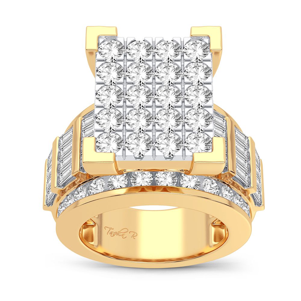 Elegant 10K 3.90CT Diamond Ring