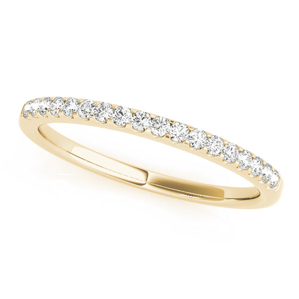 14K Yellow Gold 0.18ctw Diamond Wedding Band