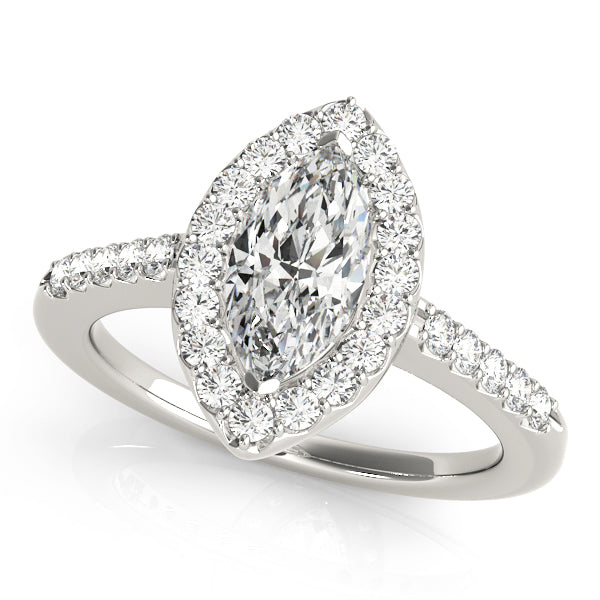 Platinum Marquise Diamond Engagement Ring 1.33ctw