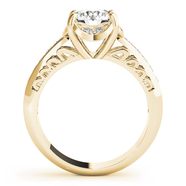 14K Yellow Gold 1 ct Diamond Engagement Ring