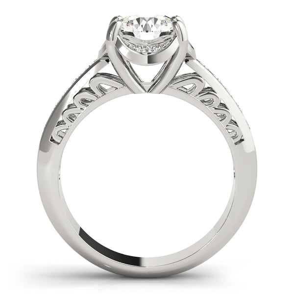 18K White Gold 1 CT Diamond Engagement Ring