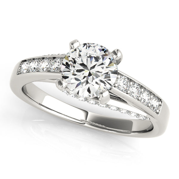 1 CT Round Diamond Engagement Ring