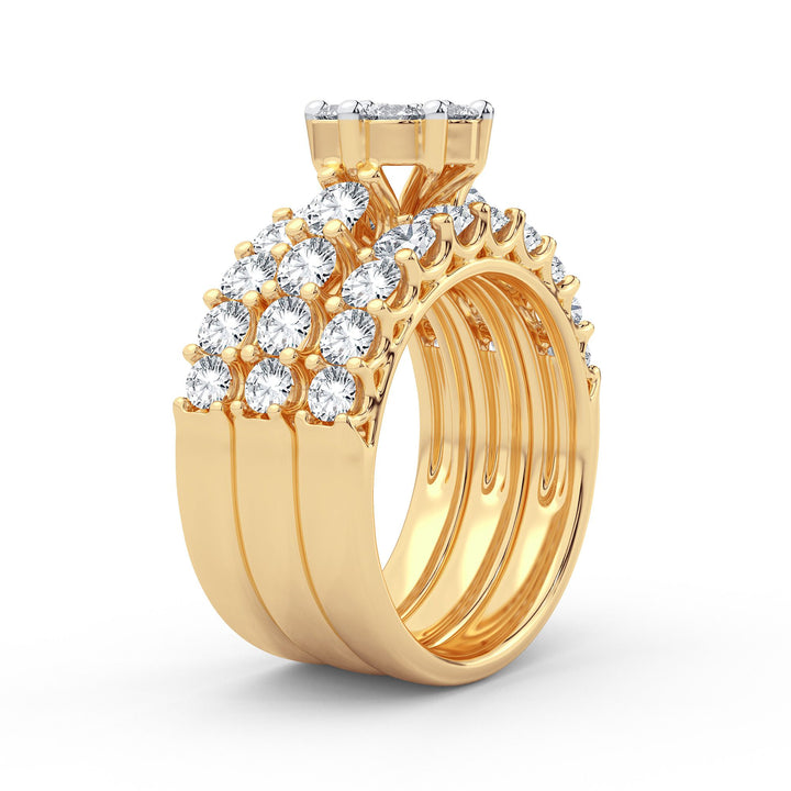 14K 3.00CT Diamond Bridal Ring