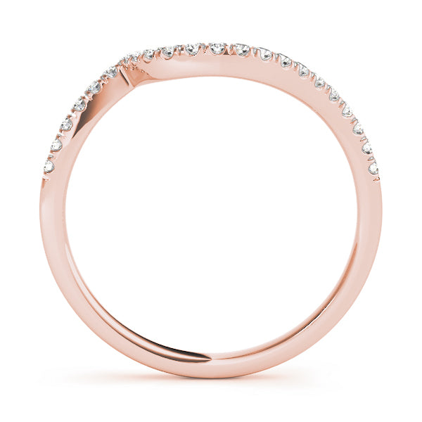 14K Rose Gold Diamond Wedding Ring