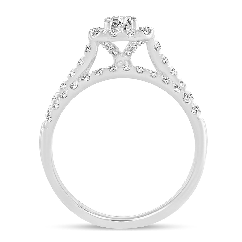 10K 1.00CT Lab Grown Bridal Set