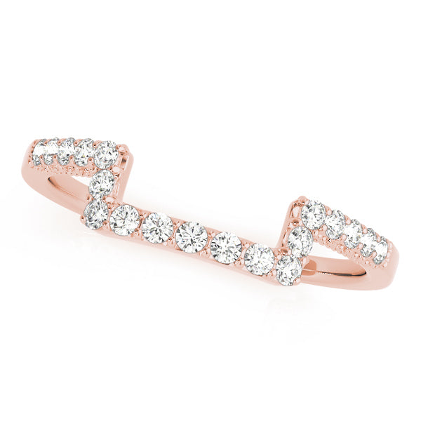 14K Rose Gold Diamond Wedding Ring