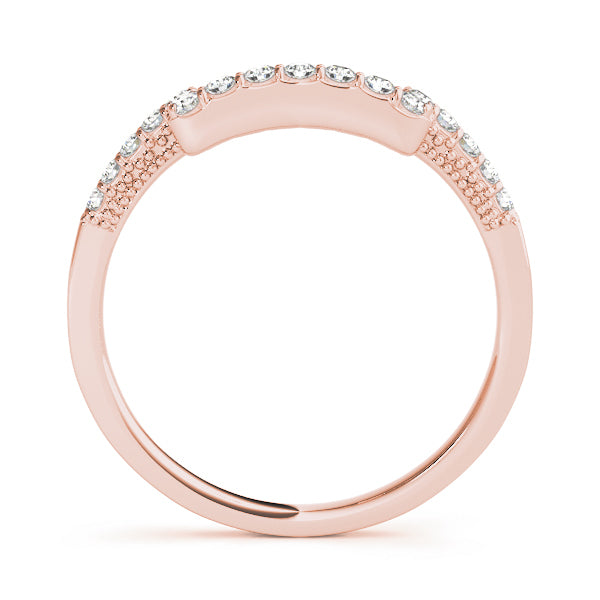 14K Rose Gold Diamond Wedding Ring