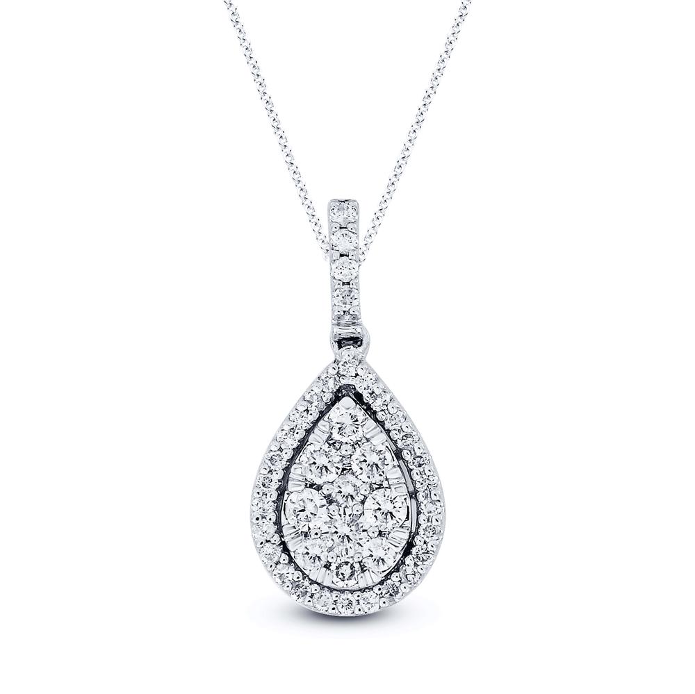 Elegant 14K 0.70ct Diamond Pendant