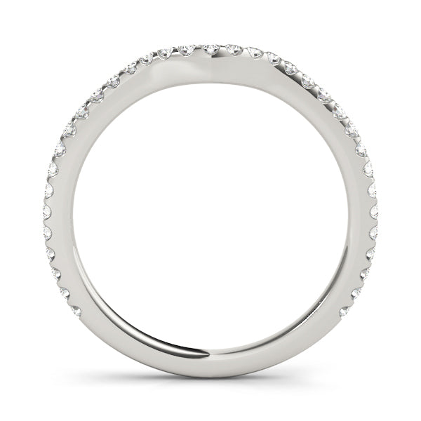 Platinum 1/4 ct Diamond Wedding Ring - Classic Round