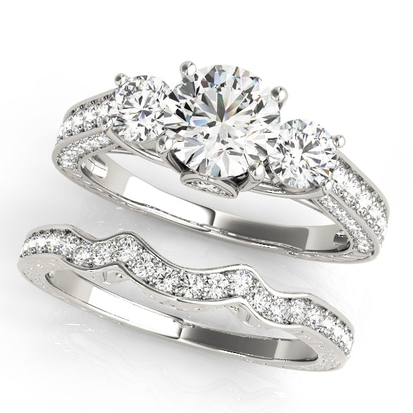 Platinum 1.32 ctw Round Diamond Engagement Ring